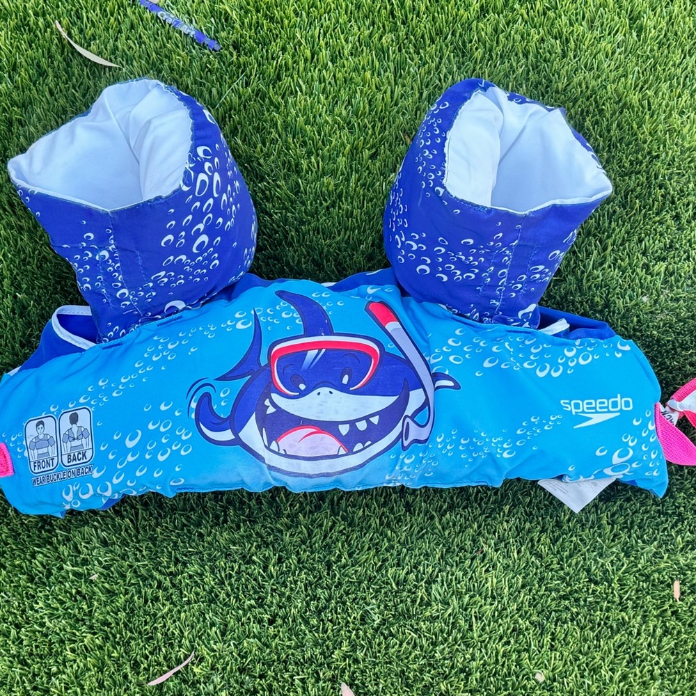 Speedo Blue Shark Design Swim Vest